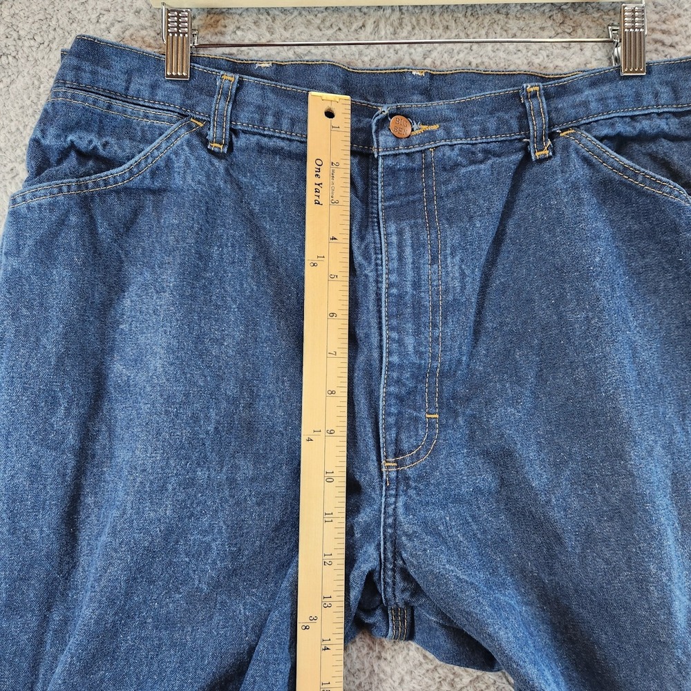 Big Ben Jeans Mens 40 X 30 Blue Denim 100% Cotton Straight Leg High Rise Zip Fly - Picture 2 of 14